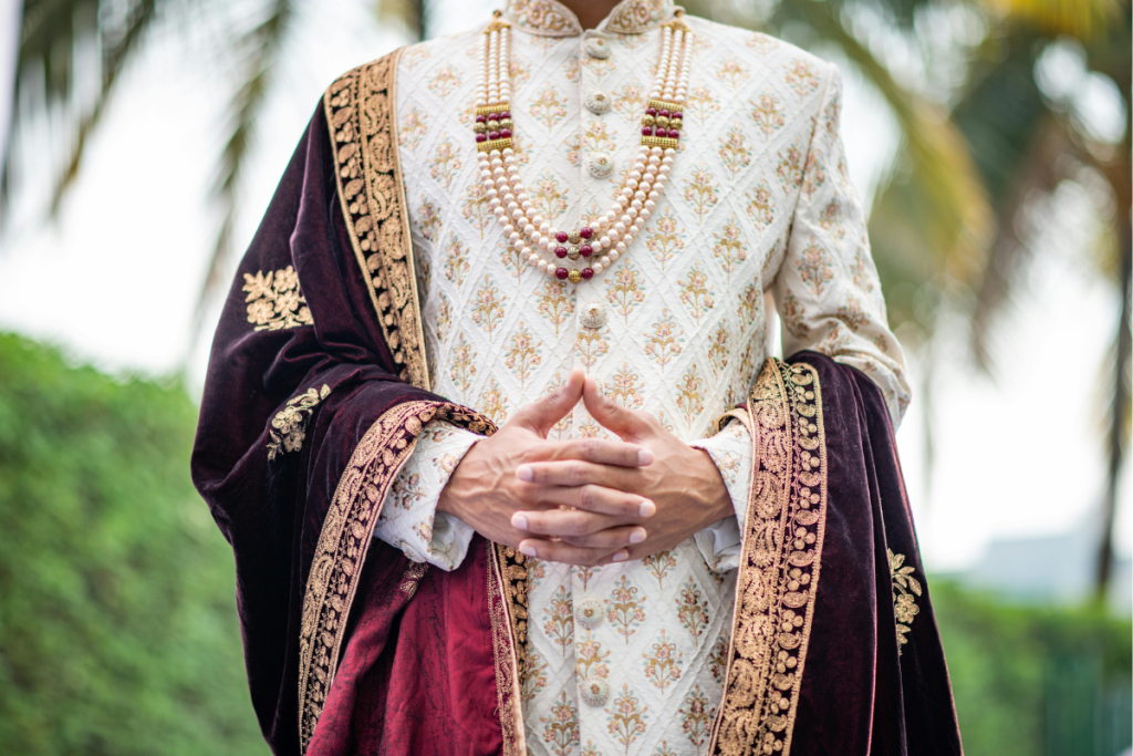 Wedding dupatta for groom